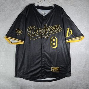 Los Angeles Dodgers LA Lakers Night Size XL Kobe Bryant Black Mamba SGA Jersey